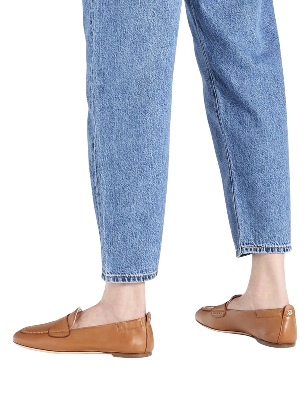 AGL | Women’s Mara Tan Leather Penny Loafers | 39
